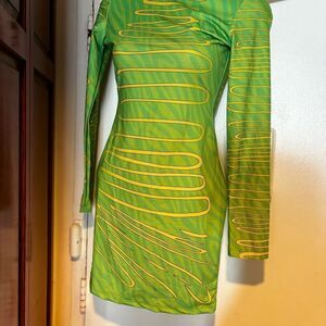 Nwt Maisie wilen design boutique dress y2k form fitted bodycon club party dress